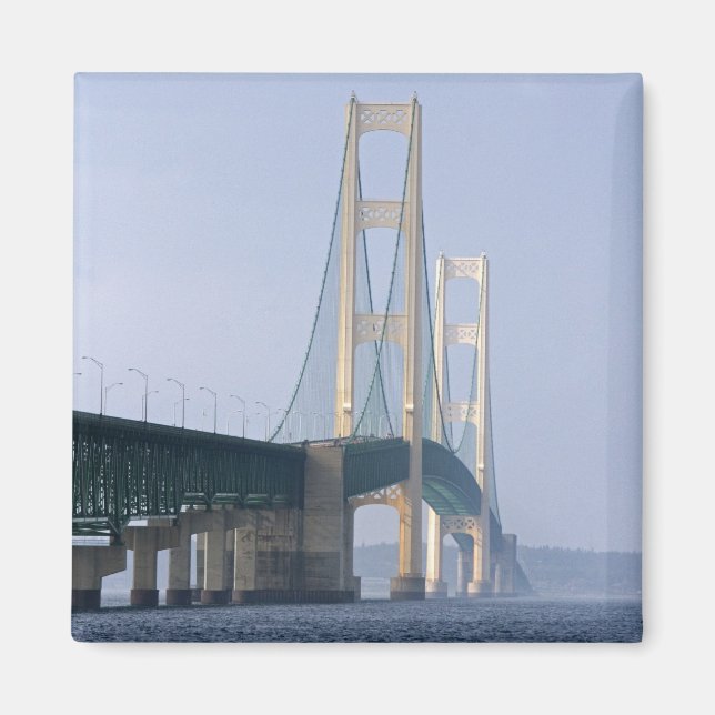 The Mackinac Bridge spanning the Straits of Magnet (Front)