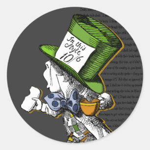 The Mad Hatter {Alice in Wonderland} Classic Round Sticker