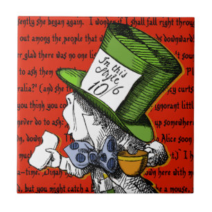 The Mad Hatter Alice in Wonderland Tile