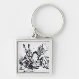 The Mad Hatter and the March Hare Keychain