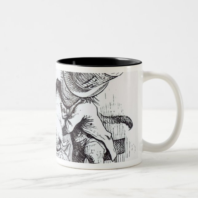 The Mad Hatter and the March Hare Two-Tone Coffee Mug (Right)