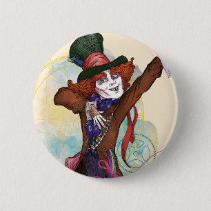 The Mad Hatter   I am NOT an Illusion 2 Inch Round Button