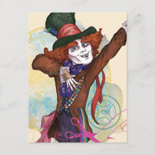 The Mad Hatter   I am NOT an Illusion Postcard