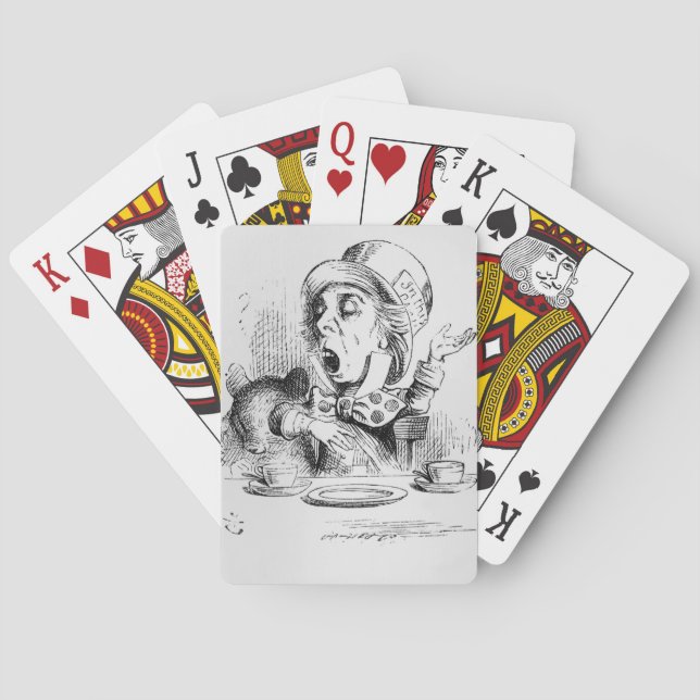 The Mad Hatter, illustration from 'Alice's Playing Cards (Back)