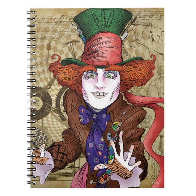 The Mad Hatter | Mad as a Hatter Notebook (Front)