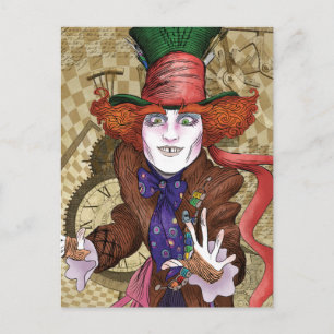 The Mad Hatter   Mad as a Hatter Postcard