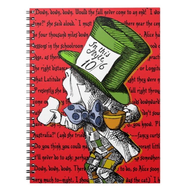The Mad Hatter Notebook (Front)