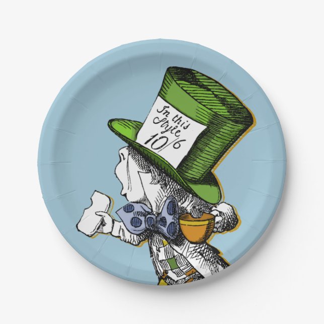 The Mad Hatter Paper Plate (Front)