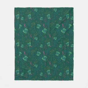 The Mad Hatter Pattern Fleece Blanket