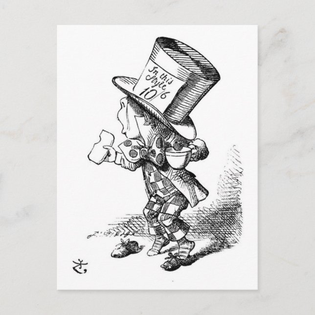 The Mad Hatter Postcard (Front)
