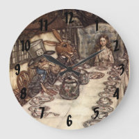 The Mad Hatter Tea Party Arthur Rackham Wall Clock