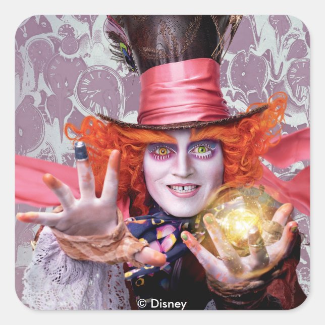 The Mad Hatter | You're all Mad Square Sticker (Front)