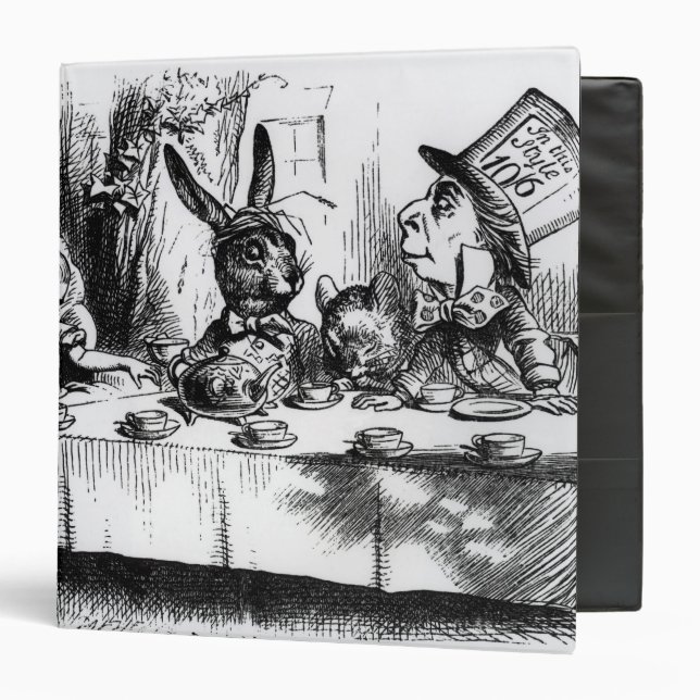 The Mad Hatter's Tea Party Binder (Front/Inside)