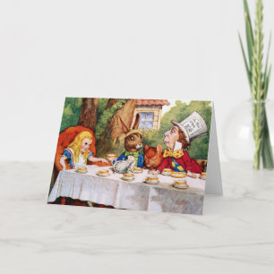 THE MAD HATTER'S TEA PARTY CARD