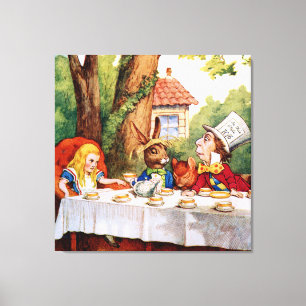 The Mad Hatter's Tea Party in Wonderland Canvas Print