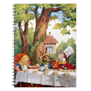 The Mad Hatter's Tea Party in Wonderland Notebook