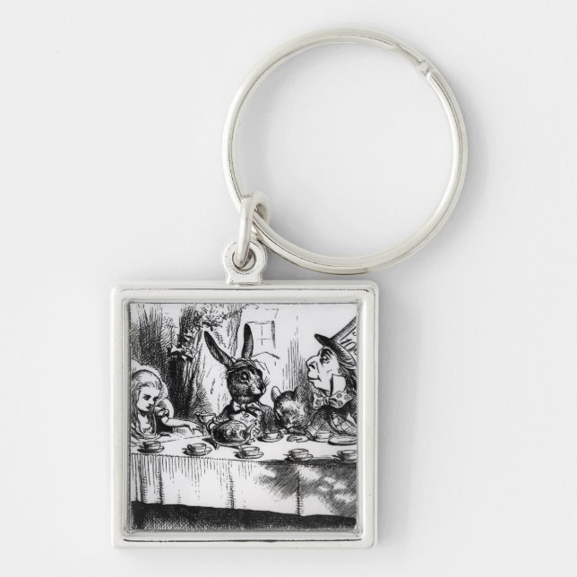 The Mad Hatter's Tea Party Keychain (Front)