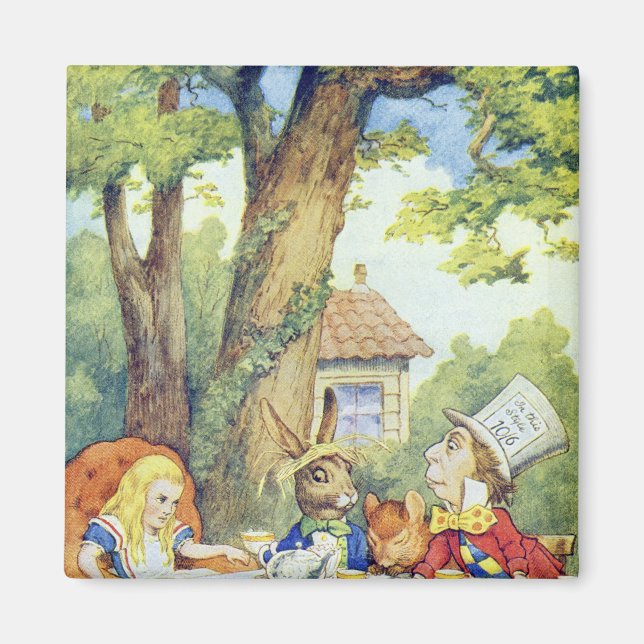 The Mad Hatter's Tea Party Magnet (Front)