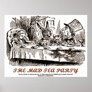 The Mad Tea Party Alice's Adventures In Wonderland Poster