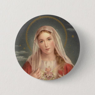 The Madonna 2 Inch Round Button
