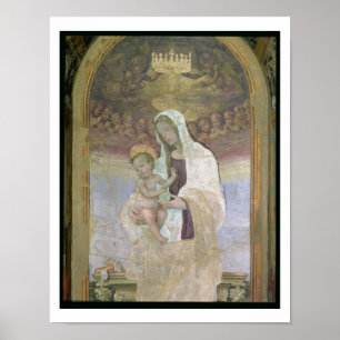 The Madonna and Child, a detail from the tabernacl Poster