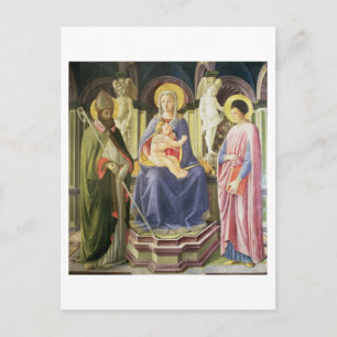 The Madonna and Child with SS. Clement and Justin, Postcard