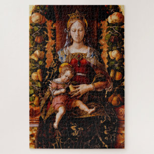 The Madonna della Candeletta by Carlo Crivelli Jigsaw Puzzle