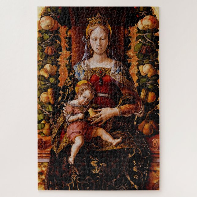 The Madonna della Candeletta by Carlo Crivelli Jigsaw Puzzle (Vertical)