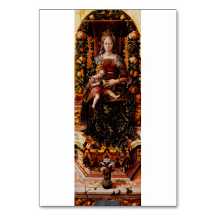 The Madonna della Candeletta by Carlo Crivelli Table Number