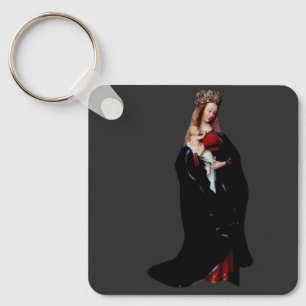 The Madonna in the Church by Jan van Eyck  Keychain