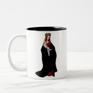 The Madonna in the Church by Jan van Eyck  Two-Tone Coffee Mug