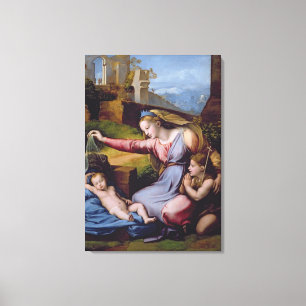 The Madonna of the Blue Diadem or The Madonna of t Canvas Print