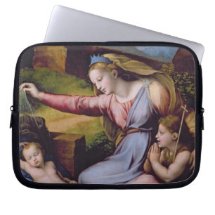 The Madonna of the Blue Diadem or The Madonna of t Laptop Sleeve
