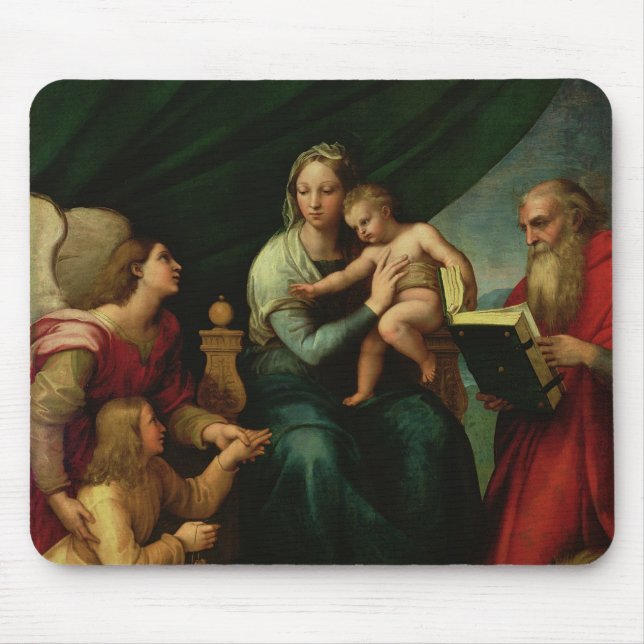The Madonna of the Fish  c.1513 Mouse Pad (Front)