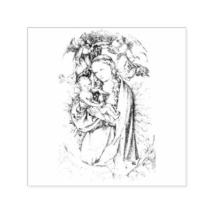 The Madonna on the Crescent   Self-inking Stamp