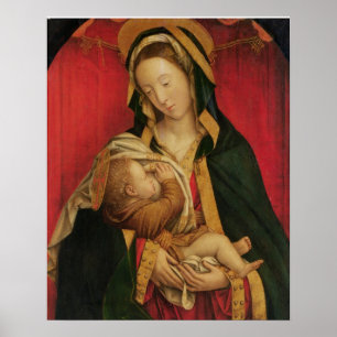 The Madonna Suckling her Child, 1520-30 (oil on pa Poster