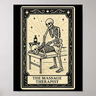 The Mage Therast Tarot Card - Halloween Soky Gothi Poster