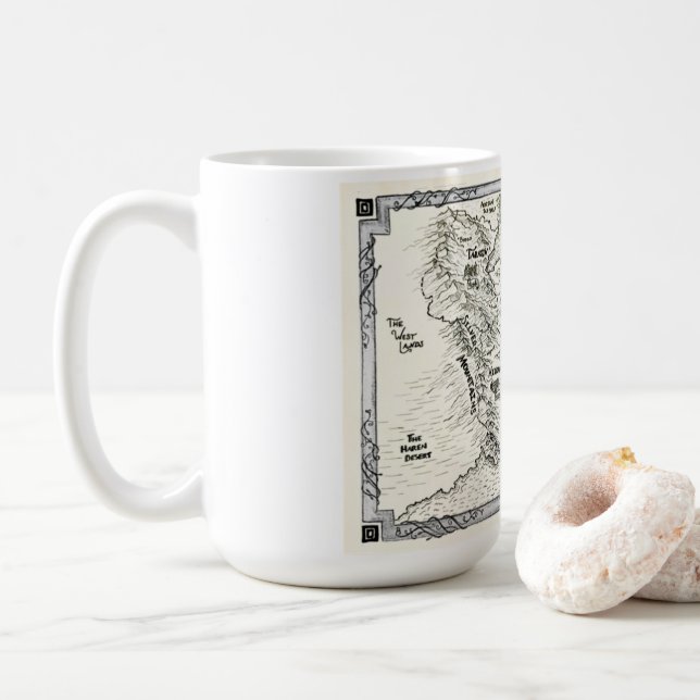 The Magian Peninsula Map Mug (With Donut)