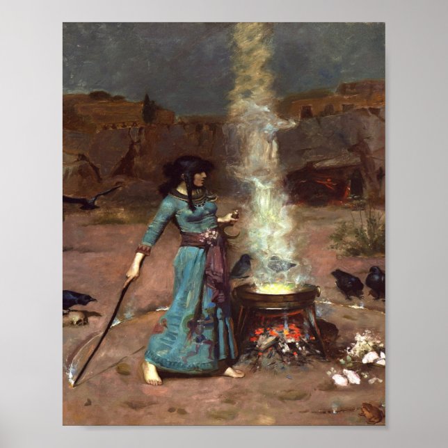 The Magic Circle High Resolution John Waterhouse Poster (Front)