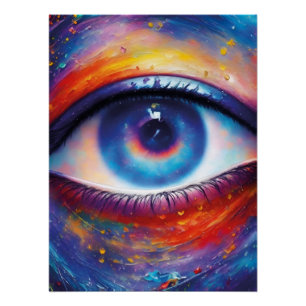 The magic eye - fantastic fantasy motif poster