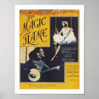 The Magic Flame Vintage Music Art Poster