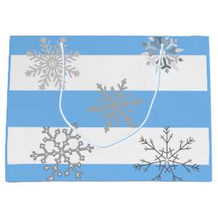 The Magic of a First Snow on a Large Gift Bag