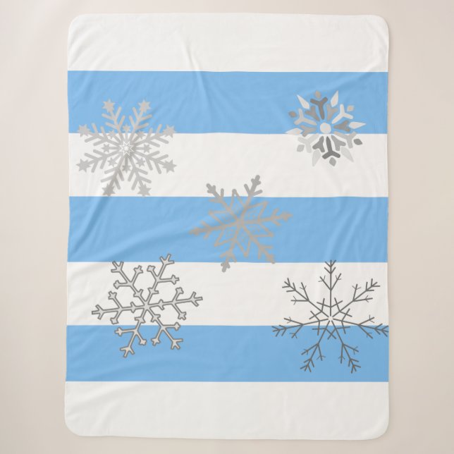 The Magic of a First Snow on a Sherpa Blanket (Front)