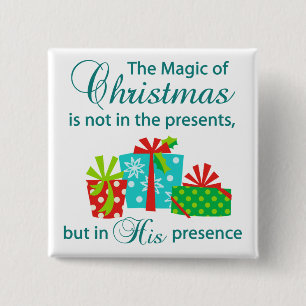 The Magic of Christmas 2 Inch Square Button