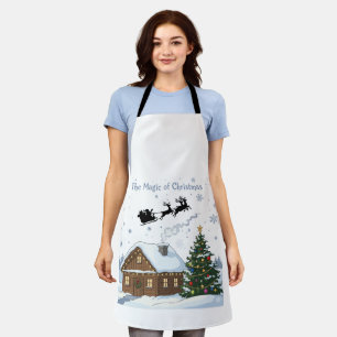 The Magic of Christmas   Santa's Sleigh & Cozy  Apron