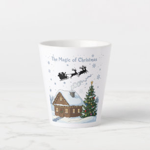 The Magic of Christmas Santa's Sleigh & Cozy Latte Mug