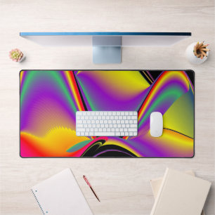 The Magic of Colours Abstract 3D Rainbowart Desk Mat