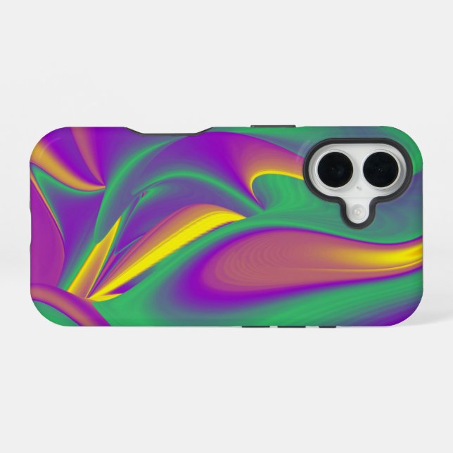 The Magic of Colours Abstract 3D Rainbowart iPhone 16 Case (Back Horizontal)