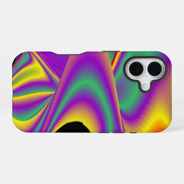 The Magic of Colours Abstract 3D Rainbowart iPhone 16 Case (Back Horizontal)