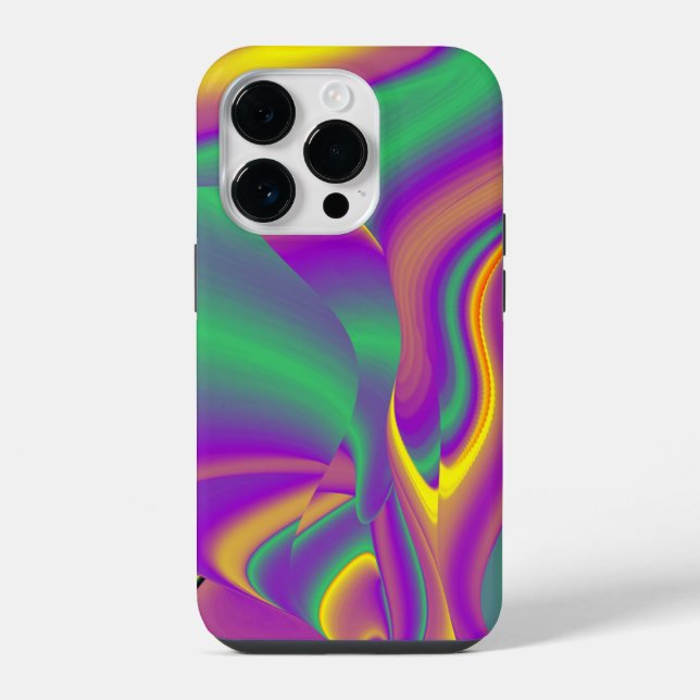 The Magic of Colours Abstract 3D Rainbowart iPhone Case (Back)